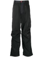 Heron Preston Dot Patch Cargo Trousers - Black