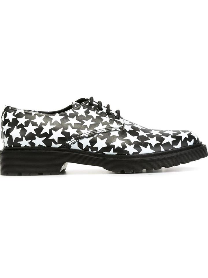 Saint Laurent Star Print Derby Shoes