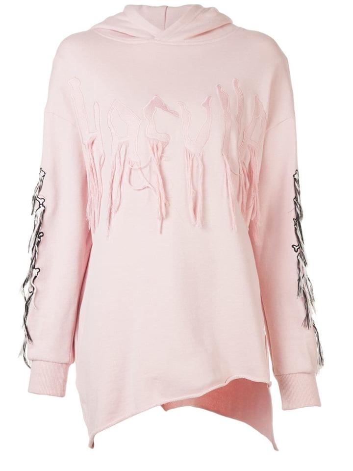 Haculla Visionary Asymmetric Patch Hoodie - Pink