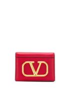 Valentino Valentino Garavani R-ring Wallet - Red