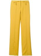 Valentino Bow Detail Flared Trousers - Yellow & Orange
