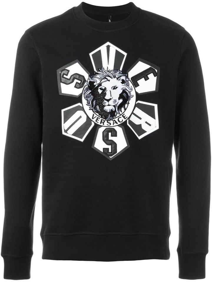 Versus Roulette Lion Head Sweatshirt