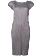 Pleats Please By Issey Miyake Pleated Midi Dress - Grey