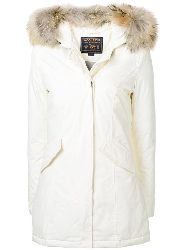 Woolrich Long Sleeved Puffer Coat - White
