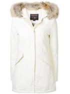 Woolrich Long Sleeved Puffer Coat - White