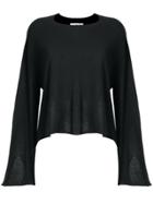 Iro Cropped Sweater - Black