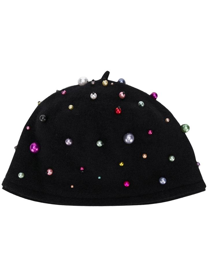 Le Chapeau Beaded Hat - Black