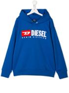 Diesel Kids Teen Sdivision Over Hoodie - Blue