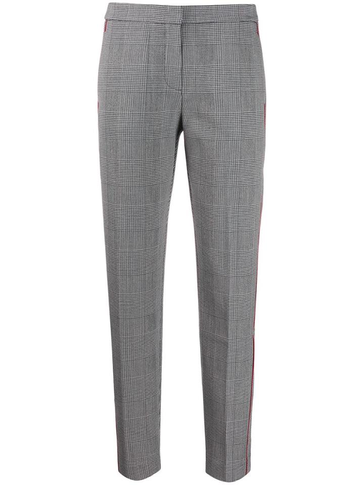 Tommy Hilfiger Checked Slim Fit Trousers - Grey
