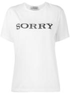 Walk Of Shame Sorry Cotton T-shirt, Women's, Size: 38, White, Cotton
