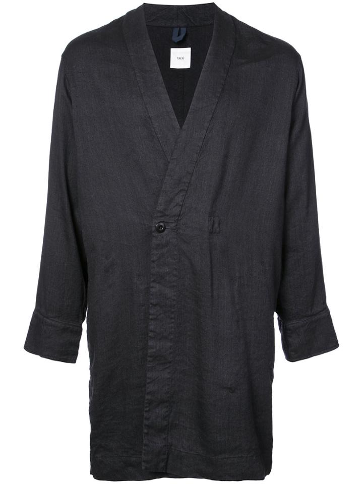 Ts(s) Dotera Single Breasted Coat - Grey