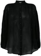 Zimmermann Mandarin Collar Shirt - Black