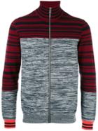 Ps By Paul Smith - Colour Block Zip Up Cardigan - Men - Cotton - Xl, Cotton