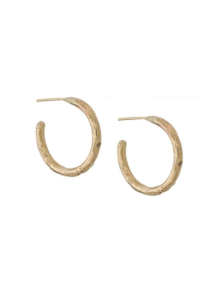 Ellis Mhairi Cameron 14kt Yellow Gold Xxvi Diamond Hoops