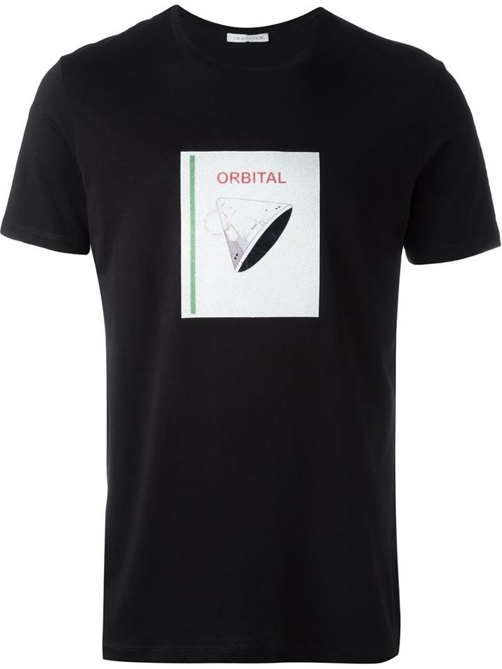J.w. Anderson Orbital Print T-shirt, Men's, Size: S, Black, Cotton