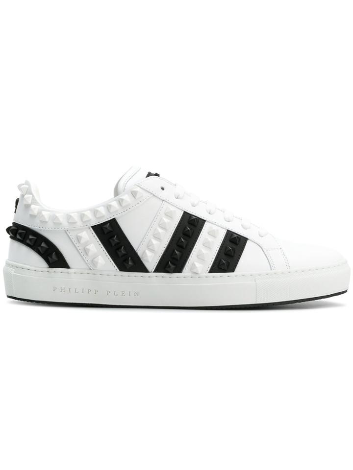 Philipp Plein Lo Top Let Me Watch You Sneakers - White