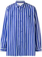 White Mountaineering Striped Shirt - Blue