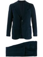 Dell'oglio Washed Wool Suit - Blue