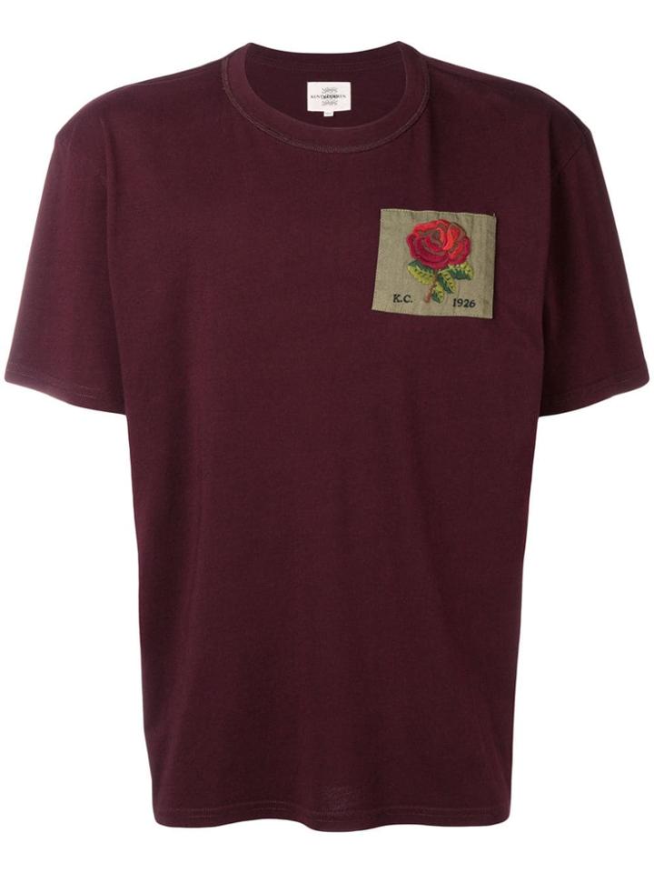 Kent & Curwen Embroidered Flower T-shirt - Purple