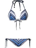 Polo Ralph Lauren Crochet Pattern Bikini Set - Black