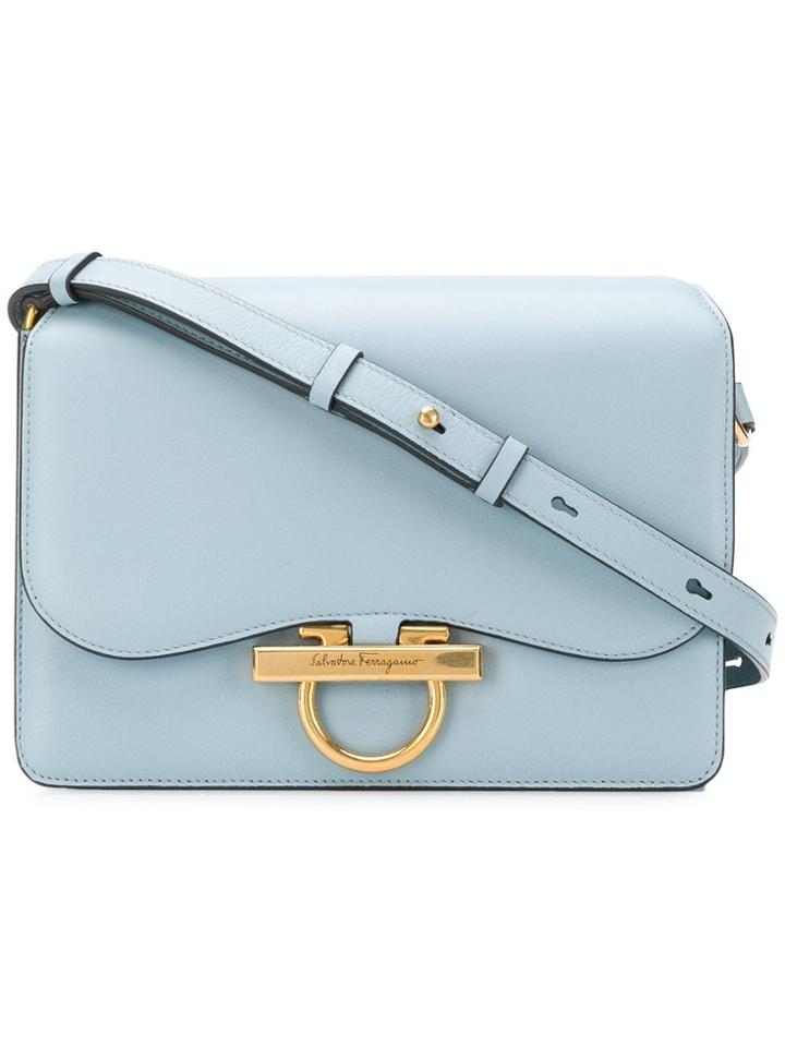 Salvatore Ferragamo Classic Flap Bag - Blue
