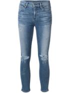 Citizens Of Humanity Distressed Skinny Jeans, Women's, Size: 32, Blue, Cotton/polyurethane
