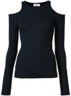 Frame Denim Cold-shoulder Top, Women's, Size: Small, Black, Micromodal/cotton/spandex/elastane
