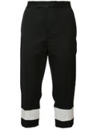Haider Ackermann Straight Cropped Trousers, Men's, Size: 52, Black, Virgin Wool