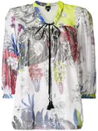 Just Cavalli Front-tie Blouse - Multicolour