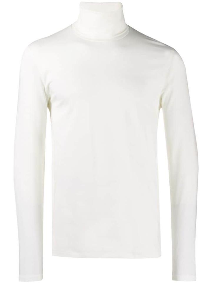Jil Sander Turtleneck Fitted Top - White