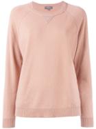 N.peal Knitted Long Sleeve Sweatshirt, Women's, Size: Medium, Pink/purple, Cashmere