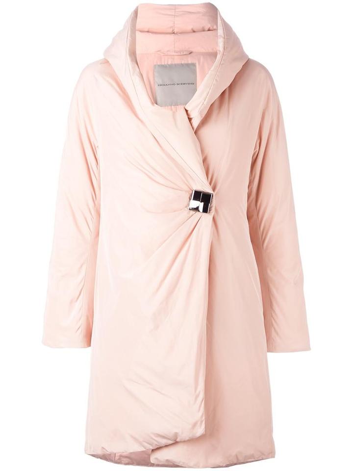 Ermanno Scervino Cocoon Coat, Women's, Size: 42, Pink/purple, Polyester/acetate/cupro/feather Down