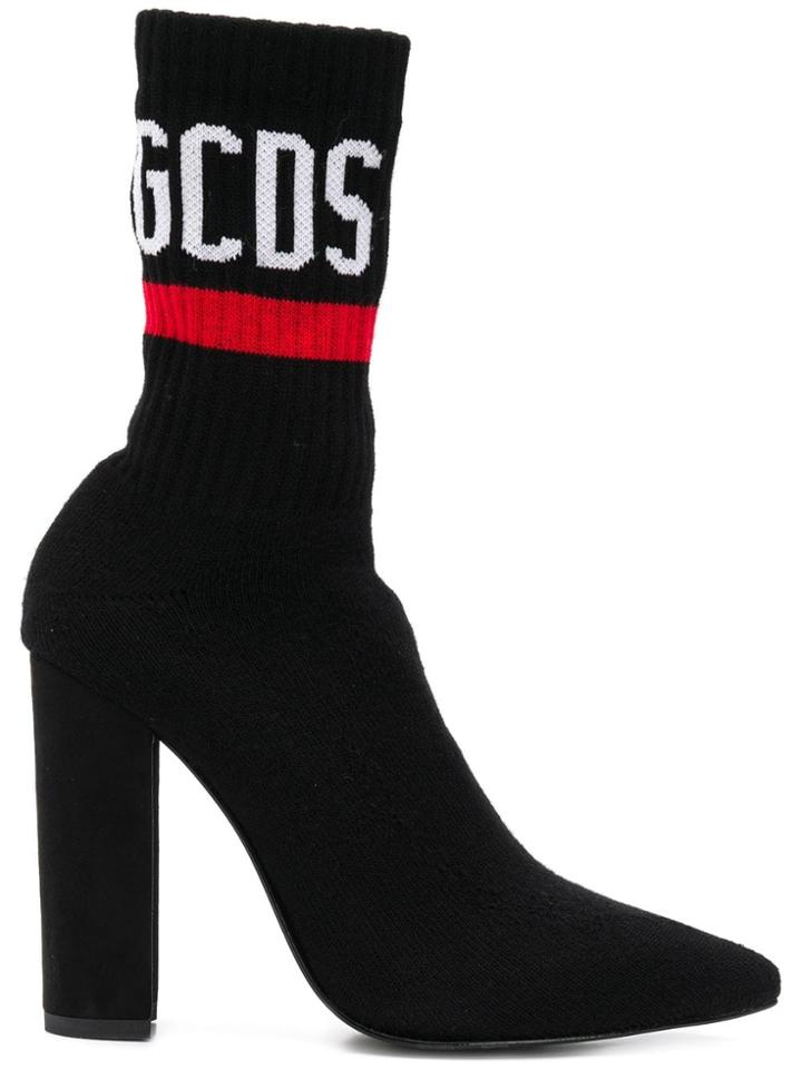 Gcds Sock Style Boots - Black