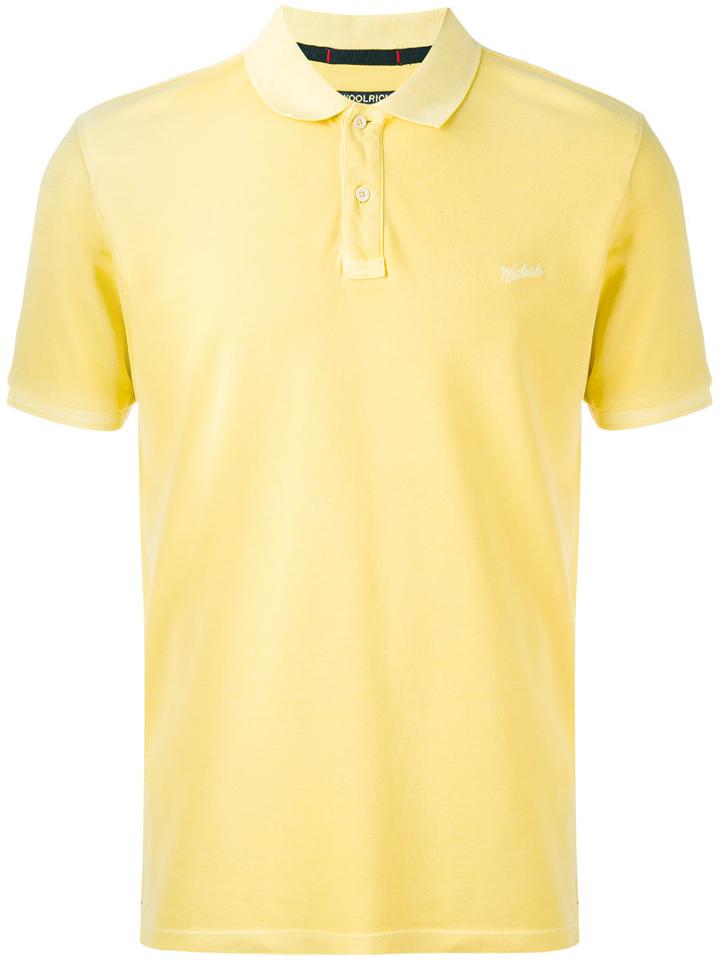 Woolrich - Classic Polo Shirt - Men - Cotton/spandex/elastane - M, Yellow/orange, Cotton/spandex/elastane