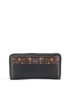 Etro Printed Continental Wallet - Black