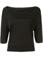 Peter Cohen Cowl Neck T-shirt - Black