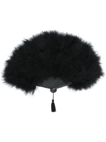 Maison Close Le Soupirant Feather Fan - Black