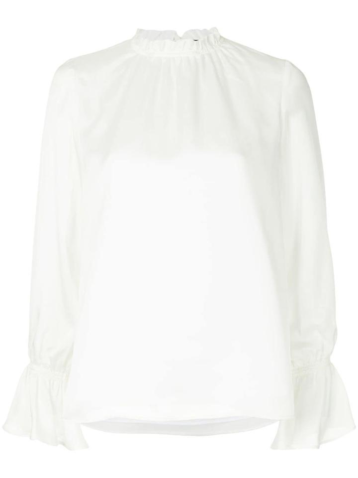 Loveless Ruffle Hem Blouse - White