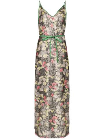 One Vintage Floral Print Maxi-dress - Multicolour