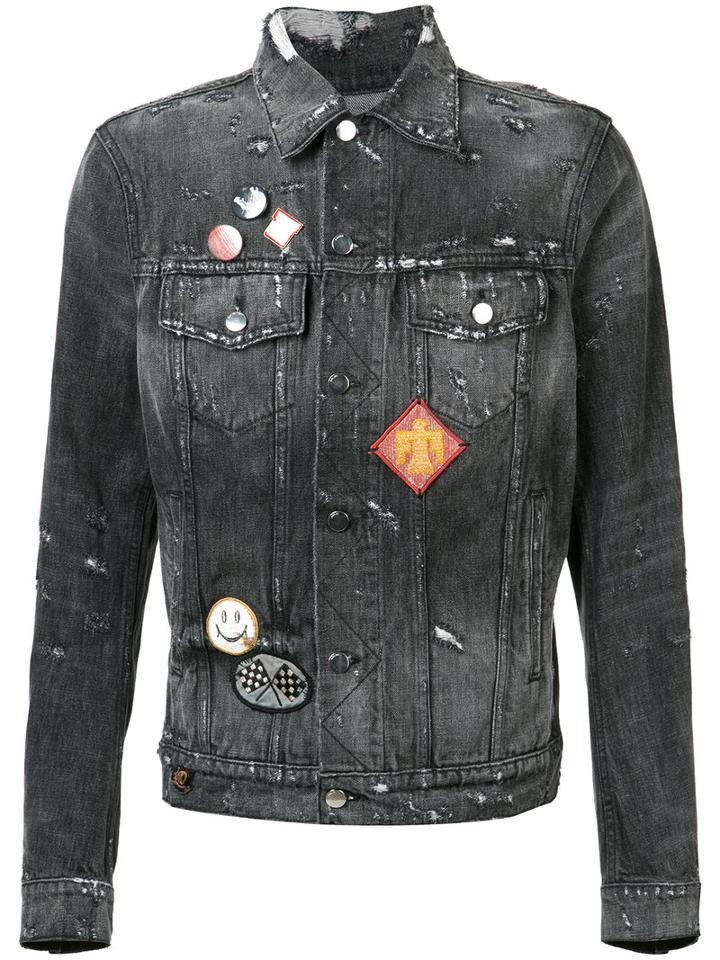 Amiri - Patches Denim Jacket - Men - Cotton - M, Grey, Cotton