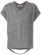 System Loose-fit Knitted Top - Grey