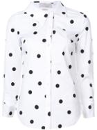 Monse - Polka Dot Shirt - Women - Cotton/spandex/elastane - 4, White, Cotton/spandex/elastane
