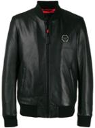 Philipp Plein Space Plein Bomber Jacket - Black