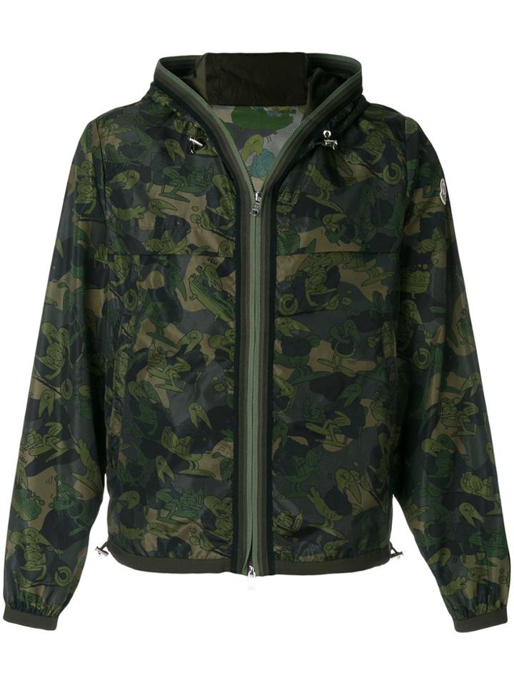 Moncler Camouflage Bomber Jacket - Green