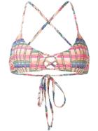 Mara Hoffman Basket Weave Print Bikini Top - Multicolour