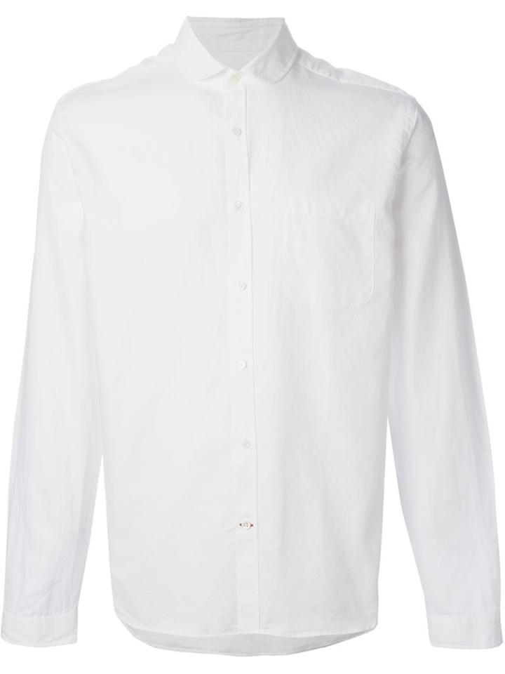 Oliver Spencer Eton Collar Shirt, Men's, Size: 17, White, Cotton
