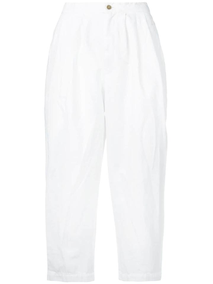 Comme Des Garçons Comme Des Garçons Dropped Crotch Trousers - White
