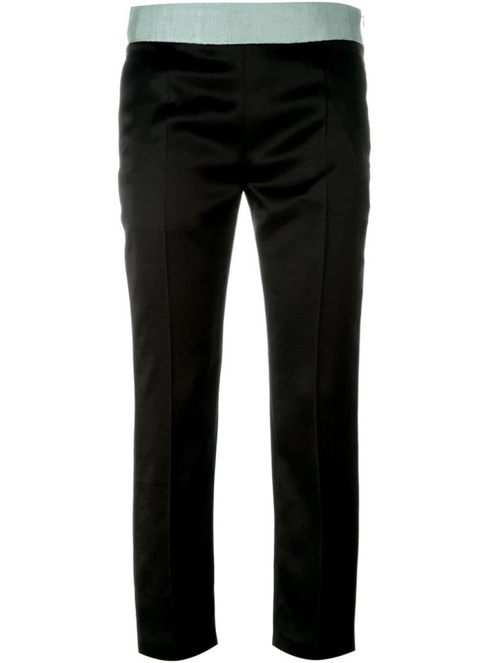 Haider Ackermann Grosgrain Waistband Trousers - Black