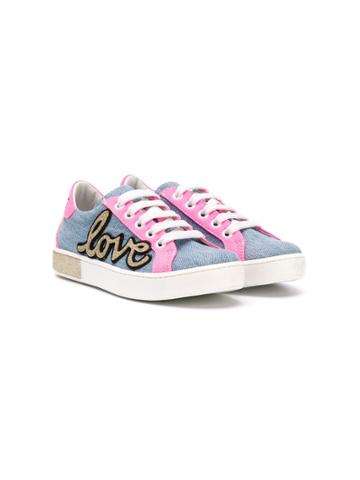 Am66 Teen Love Colour-block Sneakers - Blue