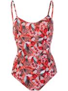 Emmanuela Swimwear Amy Floral Print Swimsuit - Red